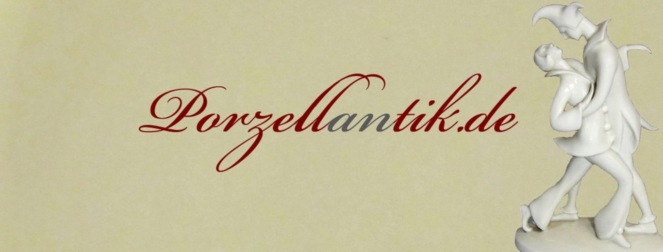 Banner mit Schriftzug Porzellantik.de und tanzendem Paar